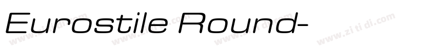 Eurostile Round字体转换